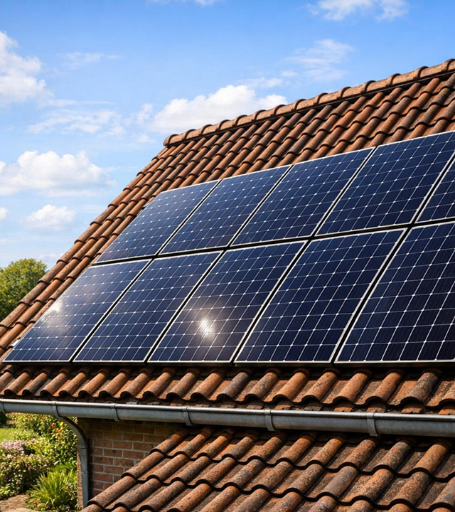 Zonnepanelen op dak